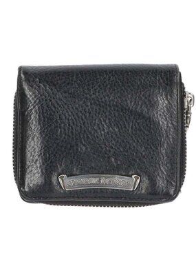 Chrome Hearts SQ Zip Bill Square Zip Round Zip Leather Wallet